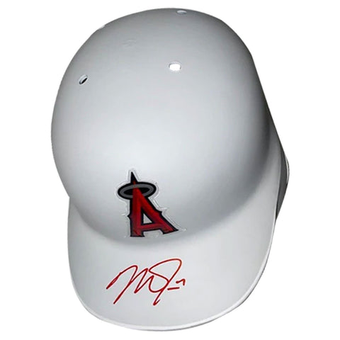 Mike Trout Autographed White Angels Batting Helmet