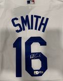 Will Smith Autographed White Nike Replica Dodgers Jersey