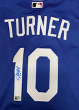 Justin Turner Autographed Blue Replica Dodgers City Connect Jersey